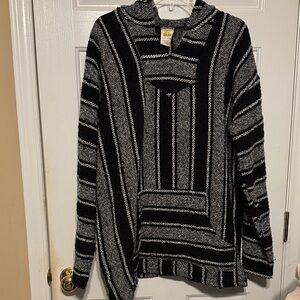 Black and Gray Striped Men's Lightweight Jacket XXL‎